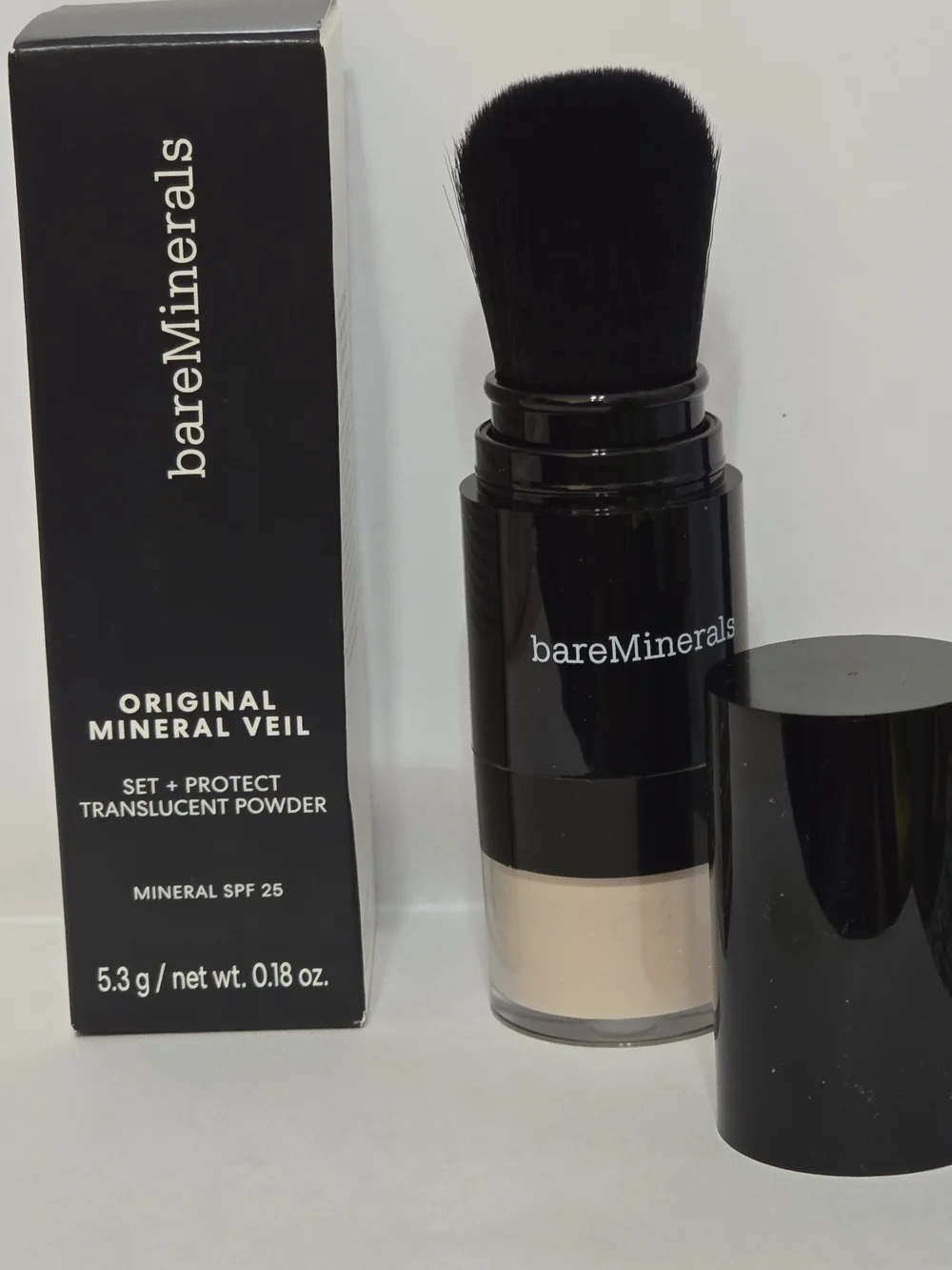 bareMinerals Original Mineral Veil SPF 25 Translucent Powder Brush New